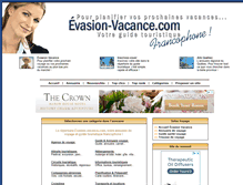 Tablet Screenshot of evasion-vacance.com